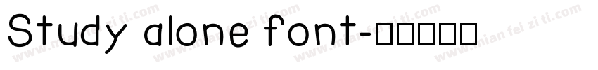 Study alone font字体转换